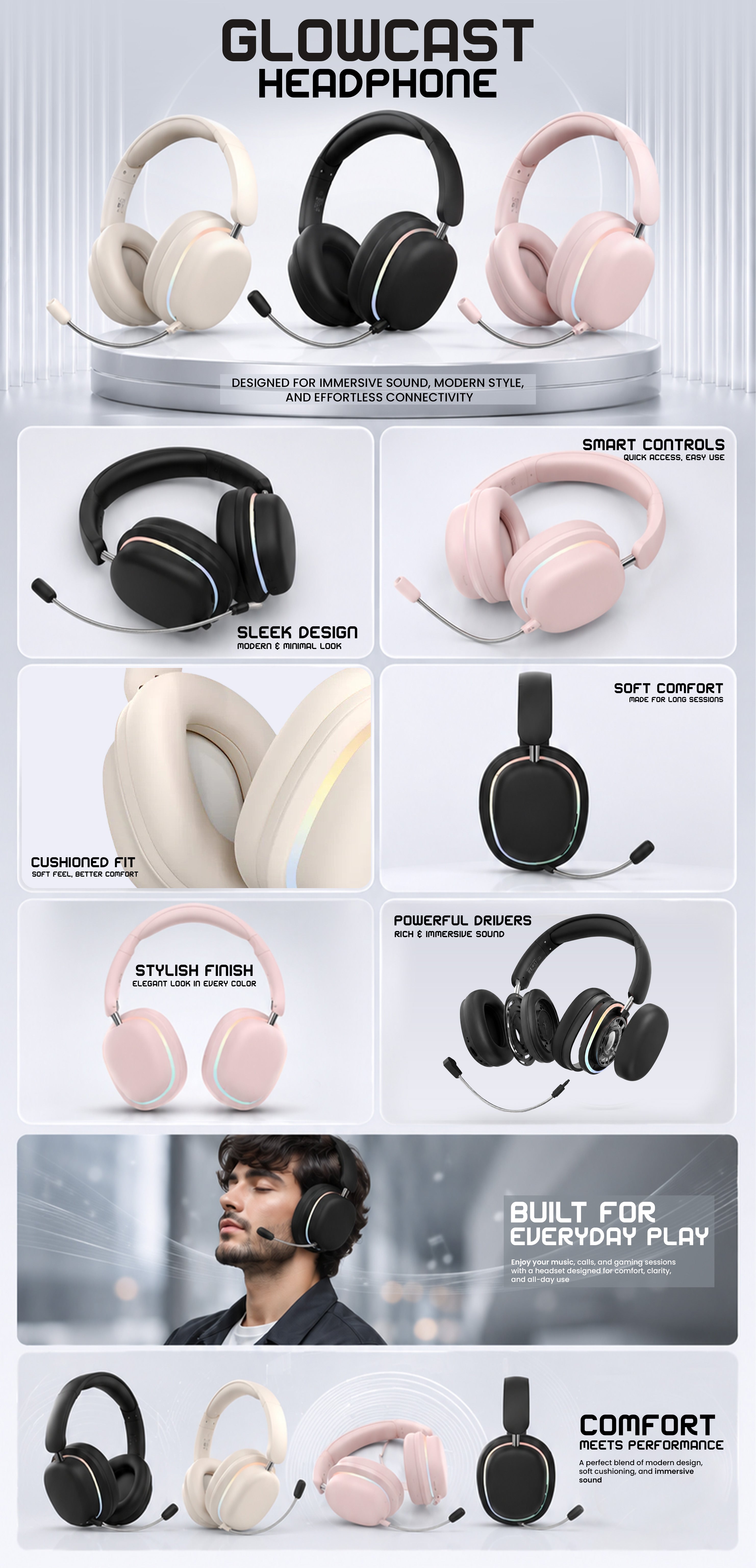 GlowCast Headphone