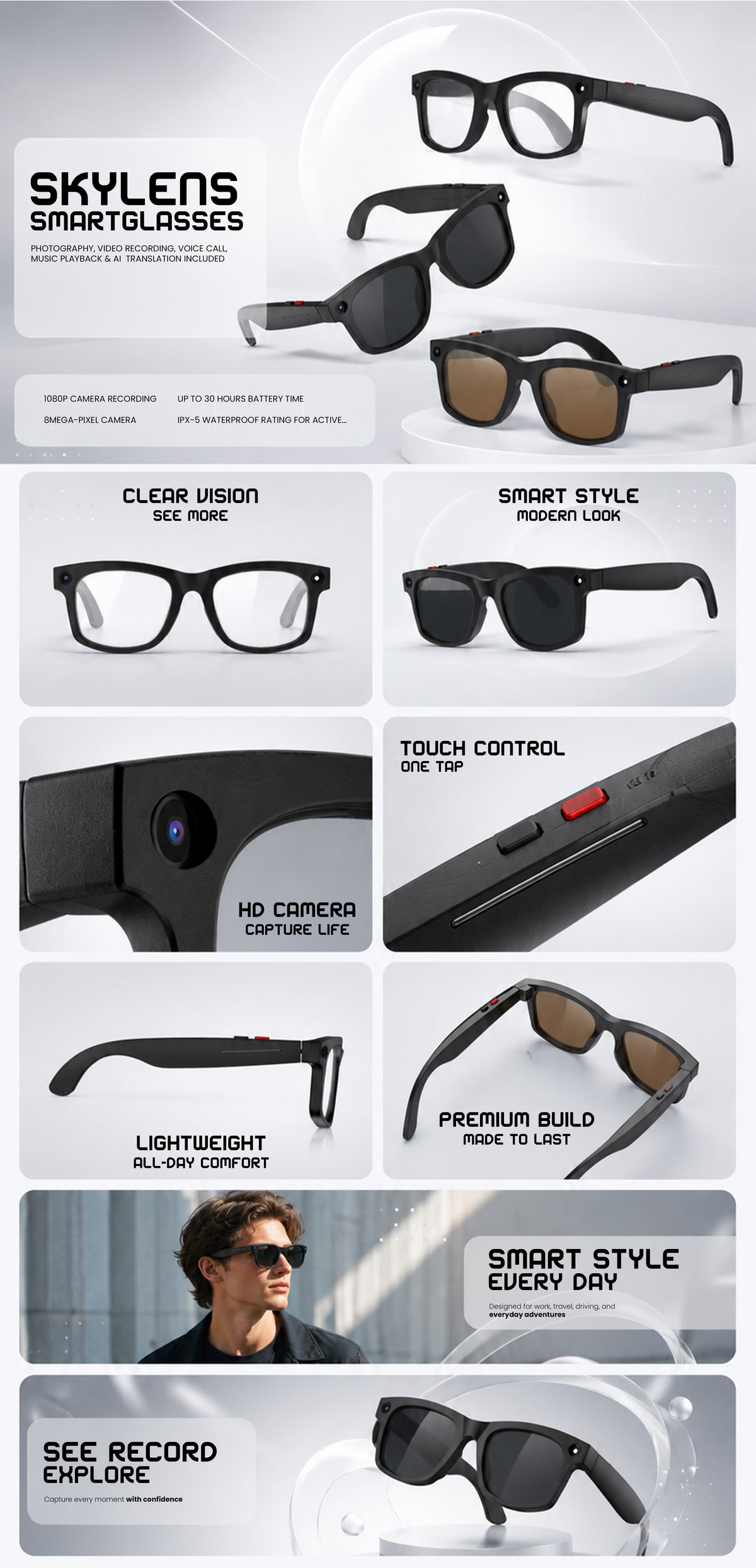 SkyLens Smartglasses