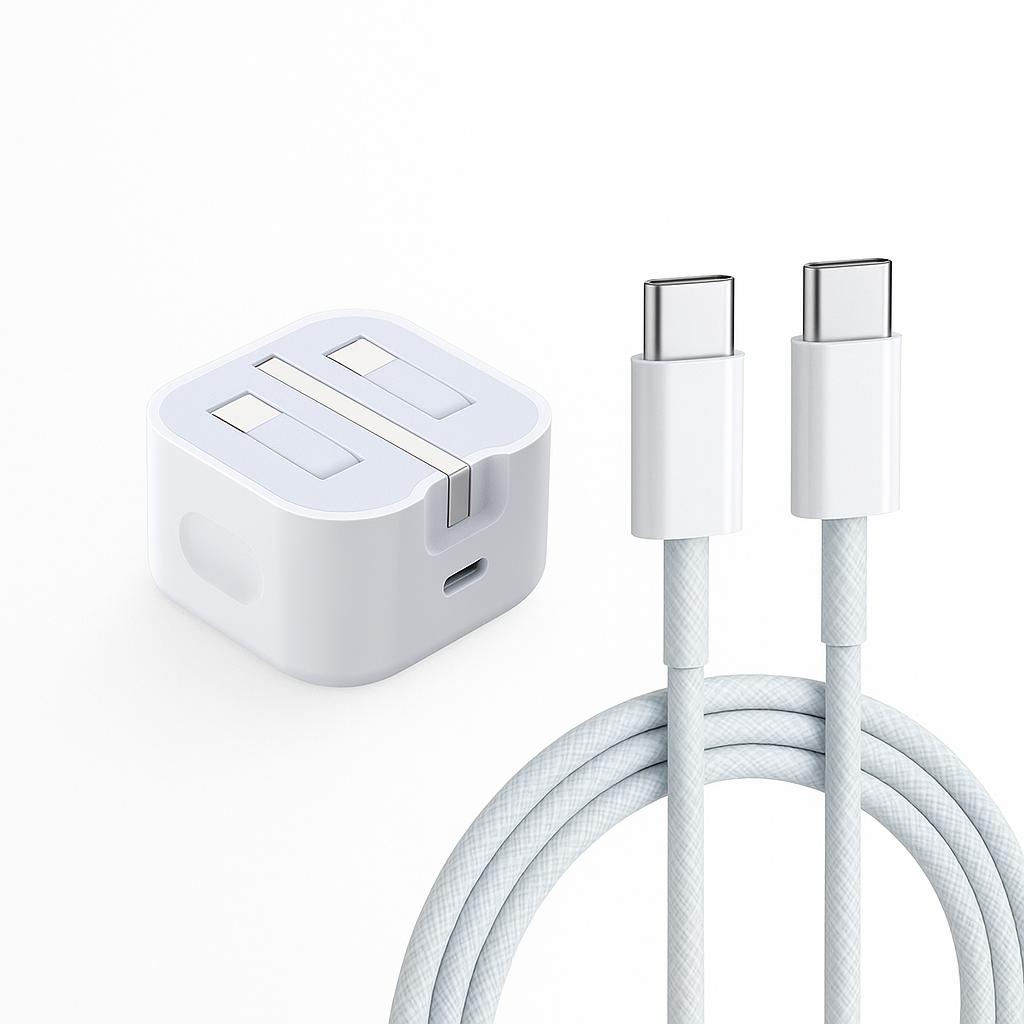 3 pin Pd Adapter with Braided Type C to C Cable